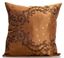 Resim Yastıkminder Tafta Sütlü Kahve Karamel Damask Puantiye Dekoratif Yastık Kılıfı
