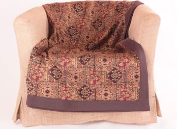 Resim Koton Kahve Kilim Desen Dekoratif 140X140 Kanepe Şalı