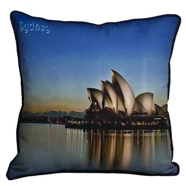 resm Yastıkminder Koton Polyester Ülke Avustralya Renkli Dijital Baskılı Yastık