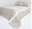 Resim YASTIKMİNDER KETEN EKRU KREM 260X260 -2 YASTIK KILIFLI YATAK ÖRTÜ SETİ
