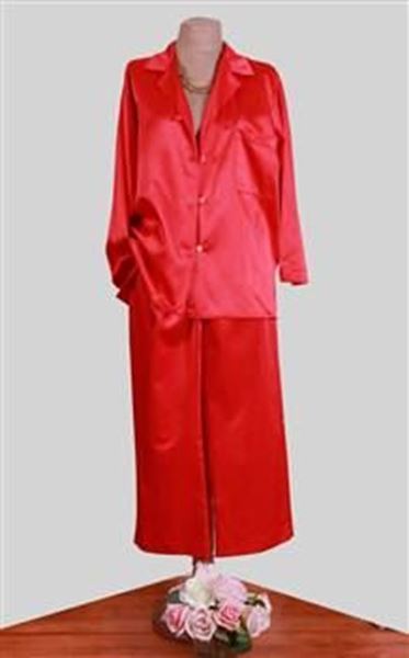 Saten Koton Alev  Paçalı Pijama resmi