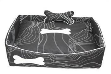 Resim Yastıkminder İplik Desenli Kemikli Köpek Yatağı