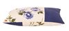 resm Koton Mavi Ekru Çiçekli Dekoratif  Yastık Kılıfı