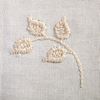 resm Koton Beyaz Çiçek Nakışlı Kare Masa Örtü