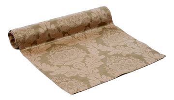 Resim Tafta Fıstık Krem Ottoman Osmanlı Damask Kaftan Runner