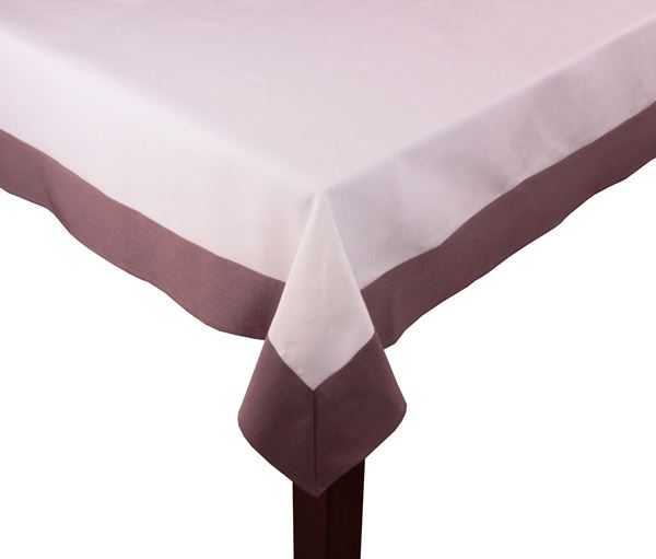 resm Polyester Beyaz Vizon Şantuk dokuma dikdörtgen masa örtü