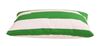 resm Yastıkminder Koton Yeşil Beyaz Çizgili Dekoratif Yastık Kılıfı