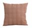 Resim YASTIKMİNDER Keten Kum Koton Kahve Ekose Dekoratif Yastık Kırlent  Kılıfı
