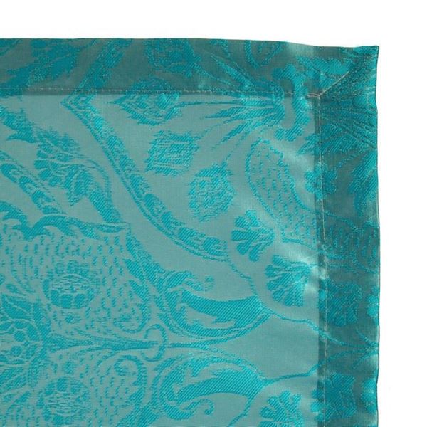 Tafta Turkuaz Ottaman Osmanlı Kaftan Miğfer Çiçeği Runner resmi