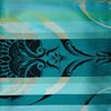 resm Tafta Turkuaz Mavi Ottoman Osmanlı Koza Kaftan Runner