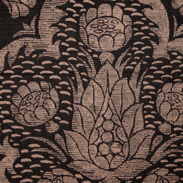 Tafta Siyah Kahve Ottoman Osmanlı Lale Kaftan Runner resmi