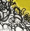 resm Koton Beyaz Zemin Fıstık Siyah Çiçek Desen Runner