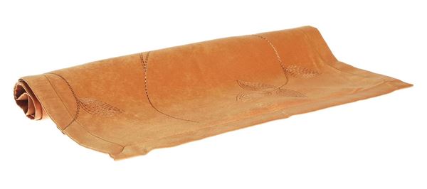 Nubuk Oranje Nakışlı Runner resmi