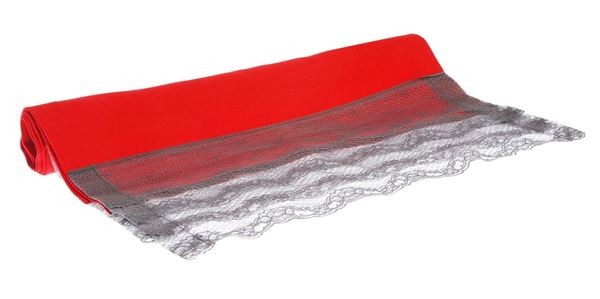 Koton Kırmızı Füme Dantel Farbelalı Runner resmi