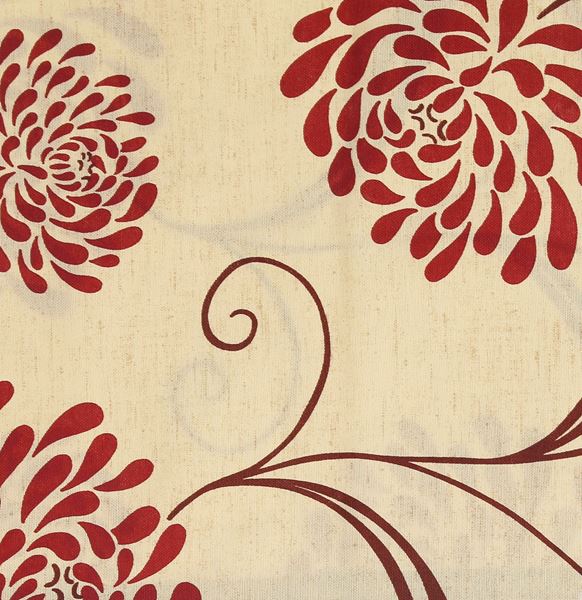 YASTIKMİNDER KOTON EKRU BORDO KASIMPATI ÇİÇEK DESENLER 47X160 RUNNER ÖRTÜ resmi