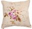 Resim Yastıkminder Koton Kemik Renk Zemin Pembe Çiçekler Dekoratif Yastık KILIFI
