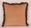 Resim Koton Bej Fitilli Kadife Ebruli Saçaklı Dekoratif Yastık Kılıfı