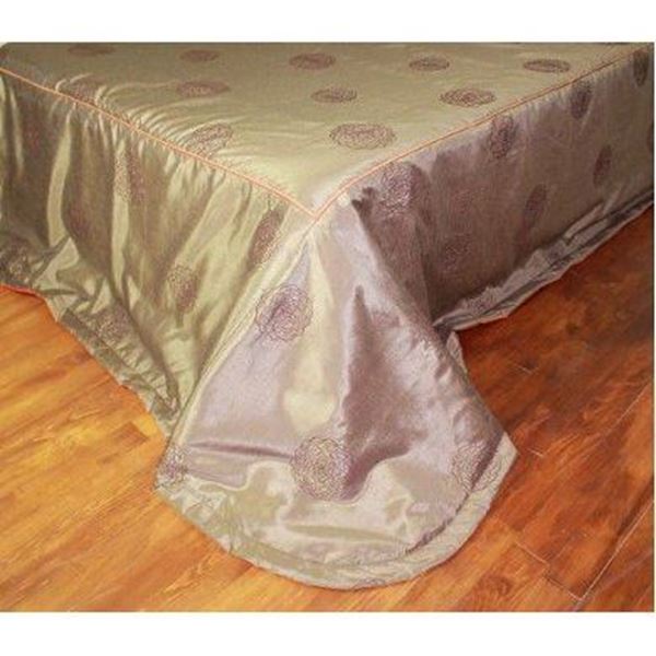 YASTIKMİNDER TAFTA NAKIŞLI 265X265 YATAK ÖRTÜ 50X70 2 ADET YASTIK KILIFI SET resmi