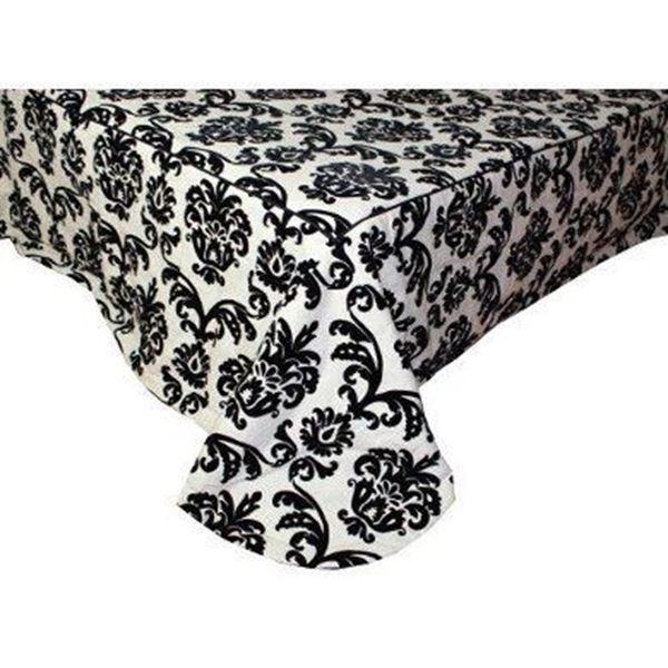 YASTIKMİNDER KETEN KUMRENK SİYAH DAMASK DESEN FLOK BASKI  260X260 -2 YASTIK KILIFLI YATAK ÖRTÜ SETİ resmi