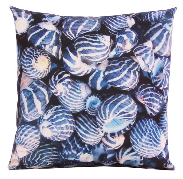 resm Polyester Koton Deniz Kabuklar Dijital Baskı Dekoratif Yastık Kırlent Kılıfı