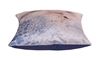 resm Kadife Koton Mavi Beyaz Sahil Deniz Kabukları  Baskılı Dekoratif Yastık Kılıfı