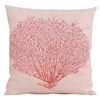resm Keten Polyester Kırmızı Kum Mercan Figürlü Dijital Baskı Dekoratif Yastık Kılıfı