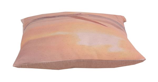 Keten Polyester Sarı Kum Martı Figürlü Dijital Baskı Dekoratif Yastık Kılıfı resmi