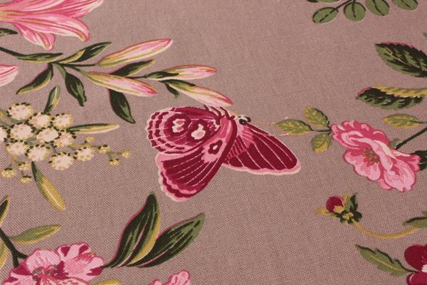 Koton Gri Pembe Çiçekler Desen Dikdörtgen MASA ÖRTÜ resmi