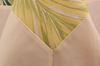 resm Koton Sarı Yeşil Palmiye Yapraklar Dikdörtgen Masa Örtü  