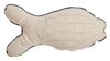 resm Yastıkminder Koton Beyaz Çatal Kuyruk Pul Nakışlı Balık Yastık