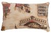 resm Yastıkminder Koton Ekru Taba Venedik Temalı Dekoratif Yastık