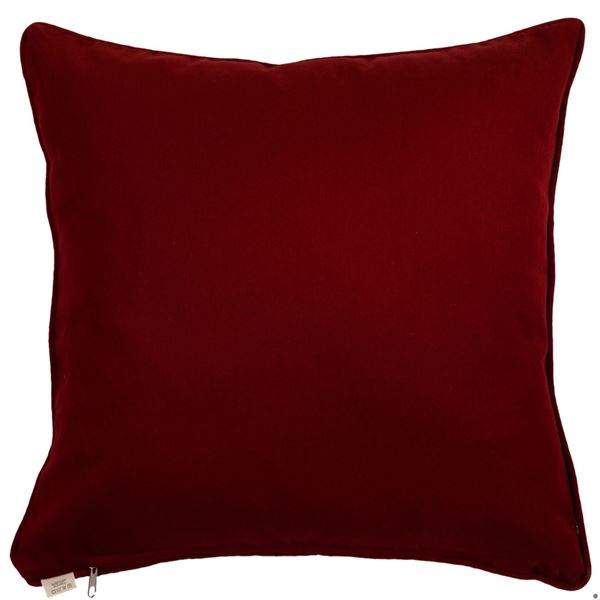 Yastıkminder Koton Bordo Kemik Toile Du Jouy Desen Dekoratif Yastık Kılıfı resmi