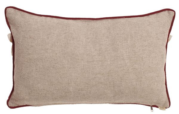 Koton Bordo Farbelalı TOILE DU JOUY DESEN DEKORATIF YASTIK KILIFI resmi