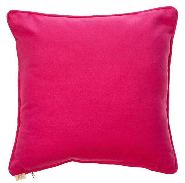 POLYESTER KETEN KAHVE KALP FIGÜR İÇİNDE KUŞ BASKILI DEKORATIF YASTIK KILIFI resmi
