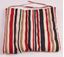 Resim Koton Kumaş Renkli Çizgili  Pide Dikişli Çok Amaçlı Minder