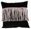 Resim KOTON MAT SİYAH BAKIR KURDELA SAÇAKLI DEKORATİF YASTIKLAR