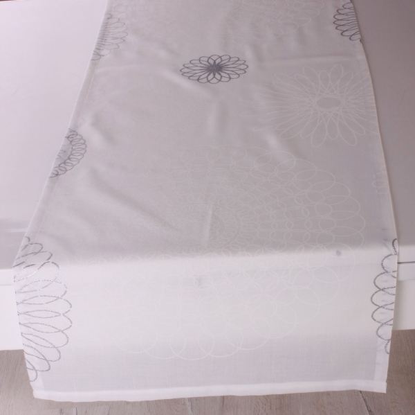 KOTON BEYAZ ZEMİN PAPATYA SİM BASKI DESEN RUNNER resmi
