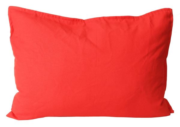 KOTON NANO BEYAZ LACİVERT KIRMIZI MARİNE DESEN DEKORATİF YASTIK KILIFI resmi