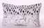 Resim KOTON KADİFE DOKUMA SİYAH BEYAZ DEKORAATİF YASTIK KILIFI