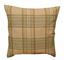 Resim KOTON HAKİ BEJ DOKUMA EKOSE DEKORATİF YASTIK KILIFI