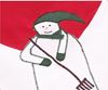 resm Koton Kırmızı Yeşil Kardan Adam Dikdörtgen Masa Örtü