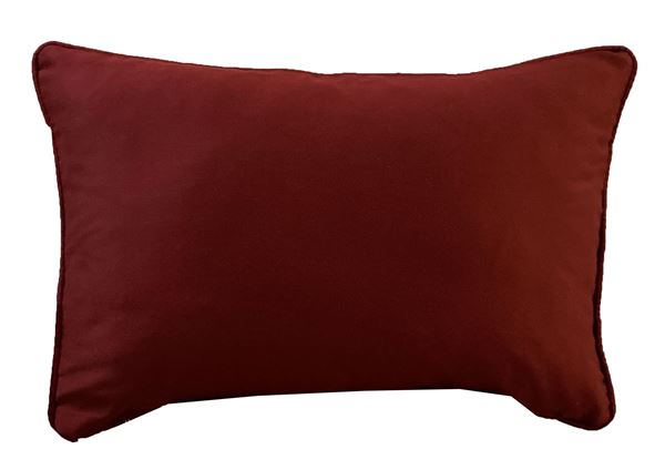 KOTON BORD KARAMELRENK BORDO ÇİÇEKLİ DEKORATİF YASTIK KILIFI resmi