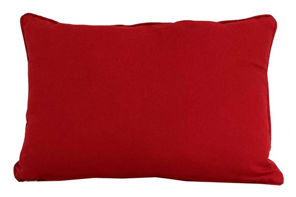 KOTON YEŞİL BORDO ÇİFT TARAFLI DEKORATİF YASTIK KILIFI resmi