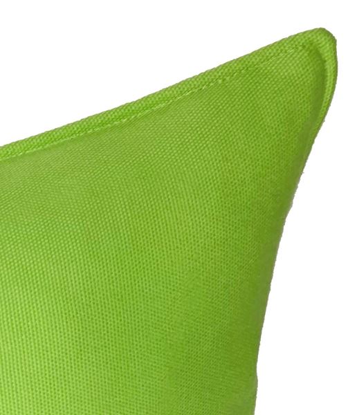 KOTON FISTIK YEŞİL DÜZ RENK DEKORATİF YASTIK KILIFI resmi