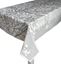 Resim KOTON GRİ BEYAZ TOMURCUK AĞAÇ DALLARI DİKDÖRTGEN MASA ÖRTÜ
