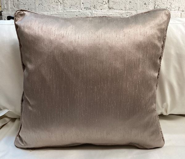KADİFE TAFTA HAKİ YEŞİL BEJ DAMASK DESEN ÇİFT TARAFLI DEKORATİF KIRLENT YASTIK KILIFI resmi