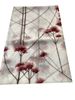 resm YASTIKMİNDER KETEN KREM BEYAZ BORDO PONPON ÇİÇEKLER DESENLİ 140X220 MASA ÖRTÜ