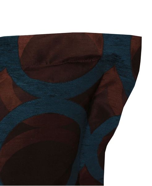 YASTIKMİNDER TAFTA KAHVE MAVİ ŞÖİL DOKUMA 260X260 YATAK ÖRTÜ 50X70 2 ADET YASTIK KILIFI 3 PARÇALIK SET resmi