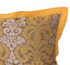 resm YASTIKMİNDER TAFTA DOKUMA SARI YEŞİL 260X260 YATAK ÖRTÜ 2 ADET 50X70 KULAKLI YASTIK KILIFI YATAK ÖRTÜ SETİ