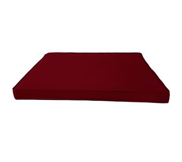 Resim YASTIKMİNDER KOTON BORDO FİTİLLİ 53X46 CM  SANDALYE KOLTUK MİNDER